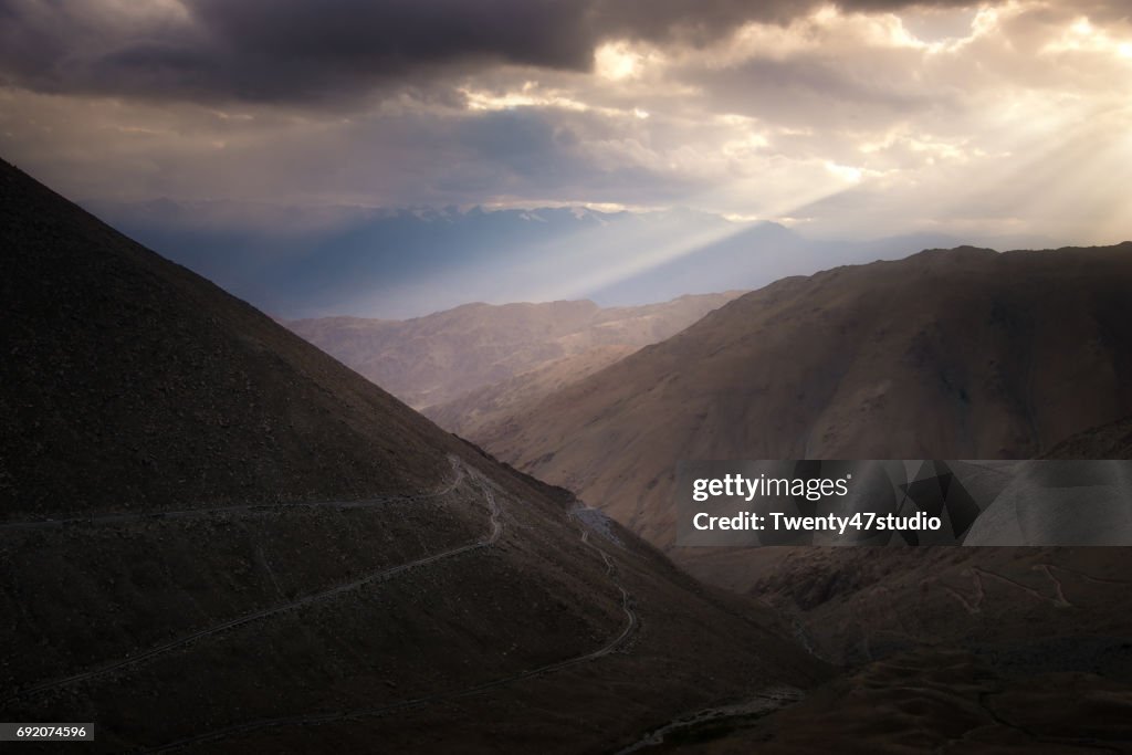 Mountain view in Ladakh region, India