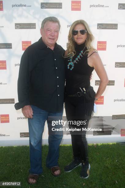William Shatner and Elizabeth Shatner attend the 27th Annual Priceline.com Hollywood Charity Horse Show at Los Angeles Equestrian Center on June 3,...