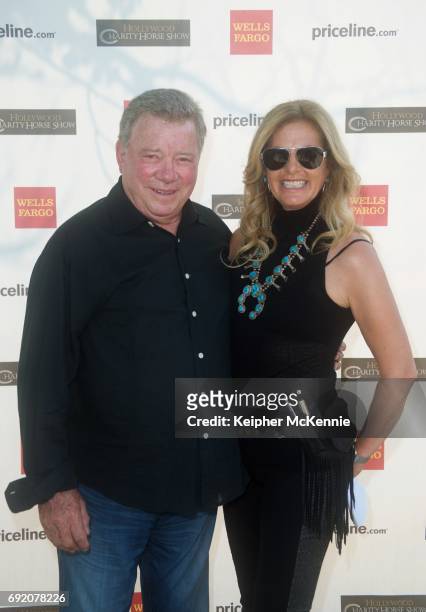 William Shatner and Elizabeth Shatner attend 27th Annual Priceline.com Hollywood Charity Horse Show at Los Angeles Equestrian Center on June 3, 2017...
