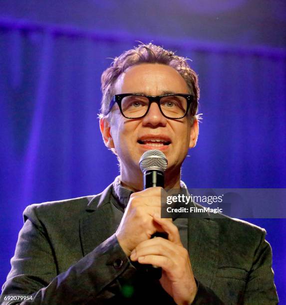 Comedian Fred Armisen performs onstage at the Larkin Comedy Club during Colossal Clusterfest at Civic Center Plaza and The Bill Graham Civic...