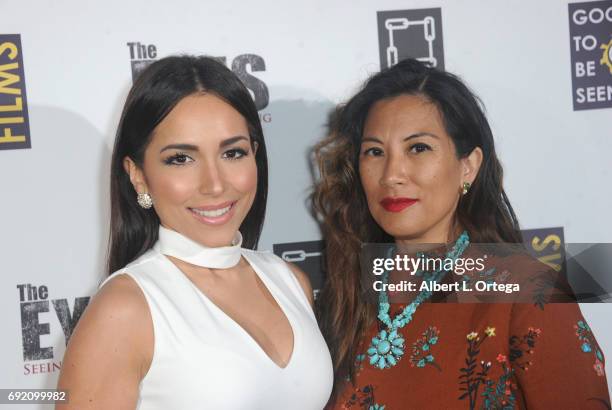 Actress Ana Isabelle and Emelie Rodelas arrive for the Premiere Of Parade Deck Films' "The Eyes" held at Arena Cinelounge on April 7, 2017 in...