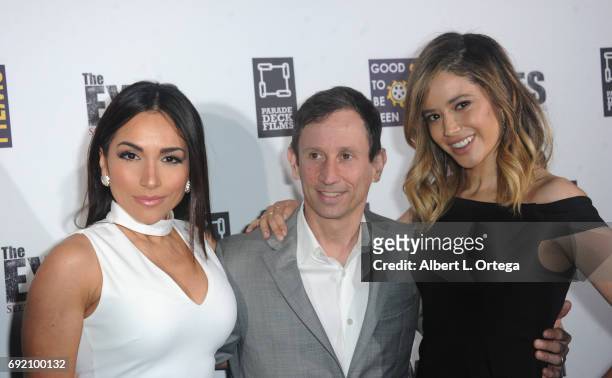 Actress Ana Isabelle, director Robbie Bryan and actress Edy Ganem arrive for the Premiere Of Parade Deck Films' "The Eyes" held at Arena Cinelounge...