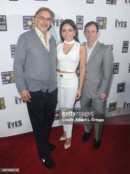 Actor Richard Schiff, actress Ana Isabelle and director Robbie Bryan arrive for the Premiere Of Parade Deck Films' "The Eyes" held at Arena...