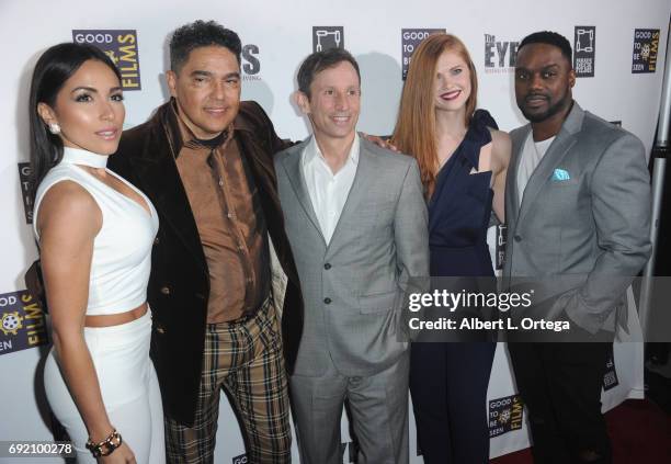 Actors Ana Isabelle, Nick Turturro, director Robbie Bryan, Megan West and Greg Davis, Jr. Arrive for the Premiere Of Parade Deck Films' "The Eyes"...