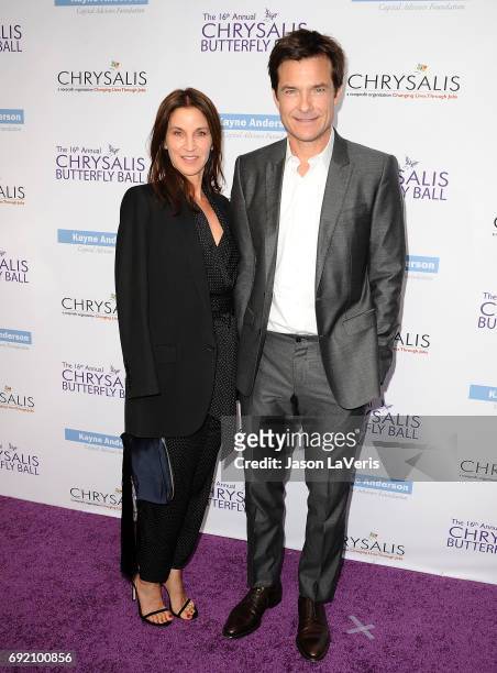 Actor Jason Bateman and wife Amanda Anka attend the 16th annual Chrysalis Butterfly Ball on June 3, 2017 in Brentwood, California.