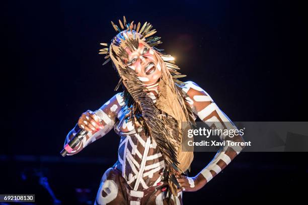 Grace Jones performs in concert during day 4 of Primavera Sound 2017 on June 3, 2017 in Barcelona, Spain.