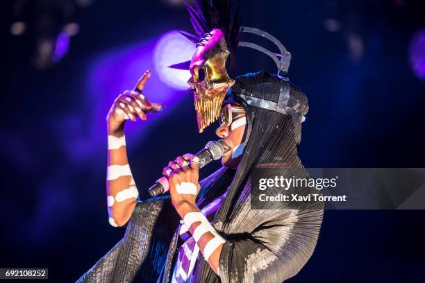 Grace Jones performs in concert during day 4 of Primavera Sound 2017 on June 3, 2017 in Barcelona, Spain.