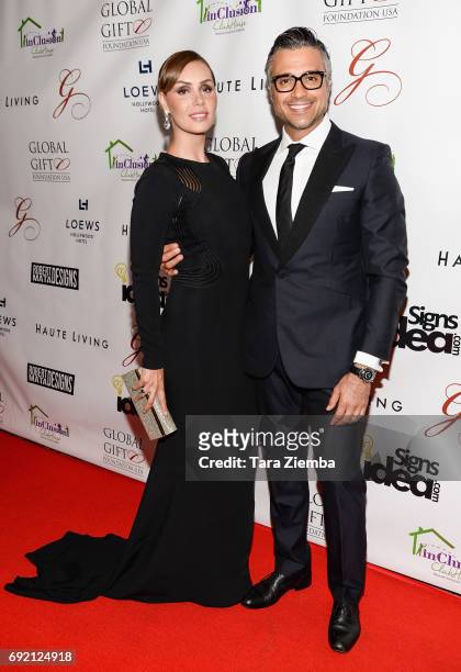 Actor Jaime Camil and his wife Heidi Balvanera attend Global Gift Foundation USA's Global Gift Gala at Loews Hollywood Hotel on June 3, 2017 in...