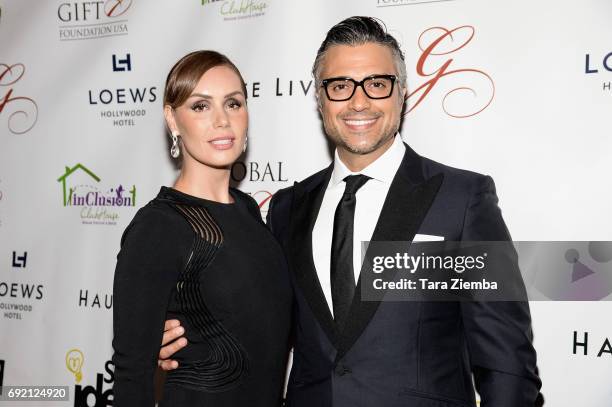 Actor Jaime Camil and his wife Heidi Balvanera attend Global Gift Foundation USA's Global Gift Gala at Loews Hollywood Hotel on June 3, 2017 in...