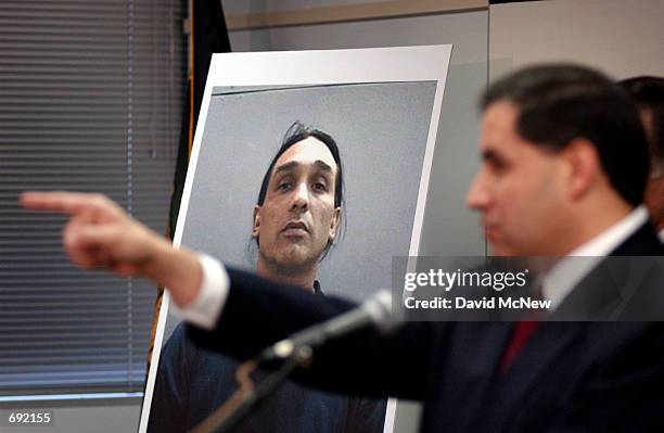 Picture of David Reza, who was arrested January 8, 2002 after allegedly threatening to kill former co-workers from the San Onofre Nuclear Generating...