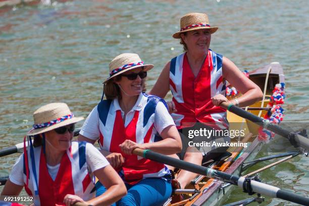 Rowers take part at the 43rd Venice Vogalonga on June 4, 2016 in Venice, Italy. 43 years ago a group of Venetians, both amateur and professional...