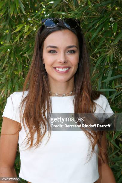 Miss France 2013, Marine Lorphelin attends the 2017 French Tennis Open - Day Height at Roland Garros on June 4, 2017 in Paris, France.