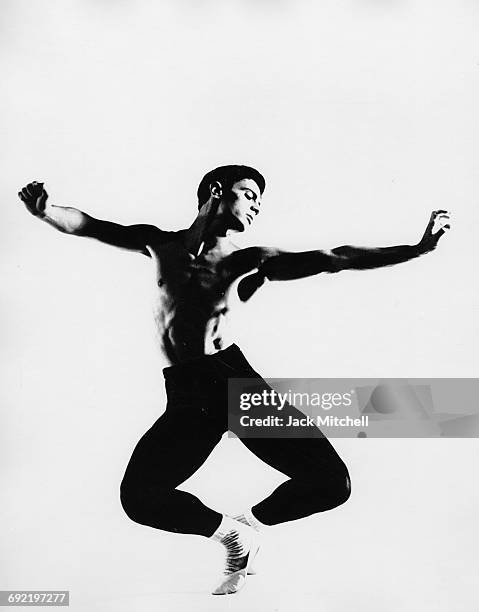 New York City Ballet dancer Edward Villella performing "Afternoon of a Faun" in 1961.