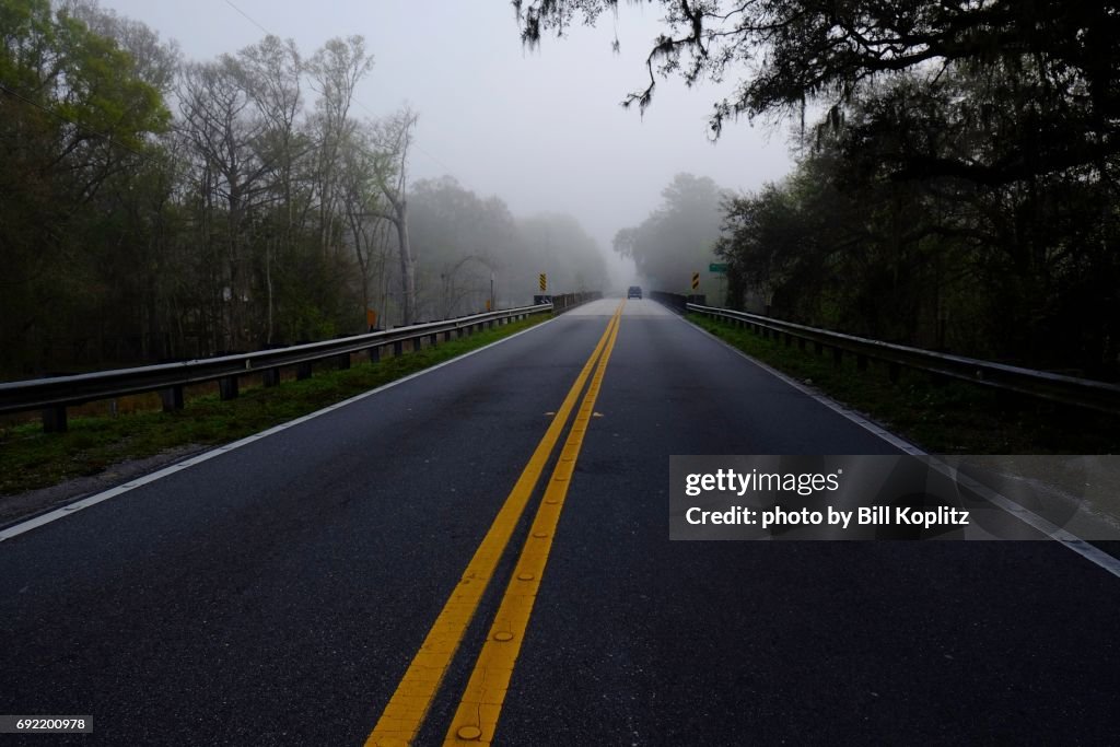 Almost empty Florida road