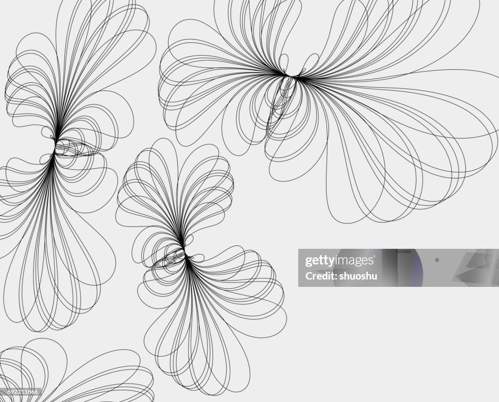 Flora Line Pattern Line Style Floral Pattern High-Res Vector Graphic - Getty Images