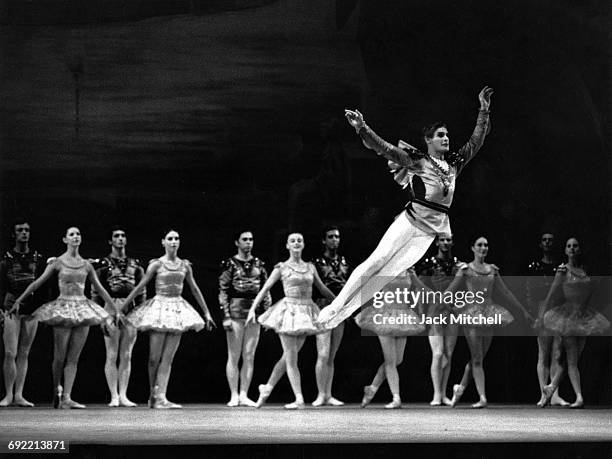 New York City Ballet dancer Conrad Ludlow in Balanchine's "Ballet Imperial", 1963.