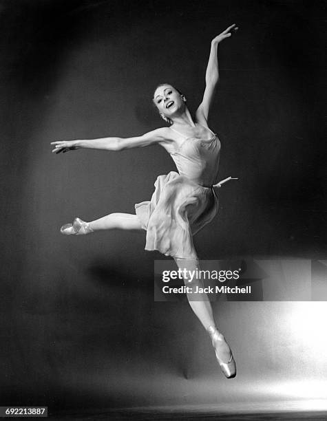 New York City Ballet dancer Suki Schorer, 1963.