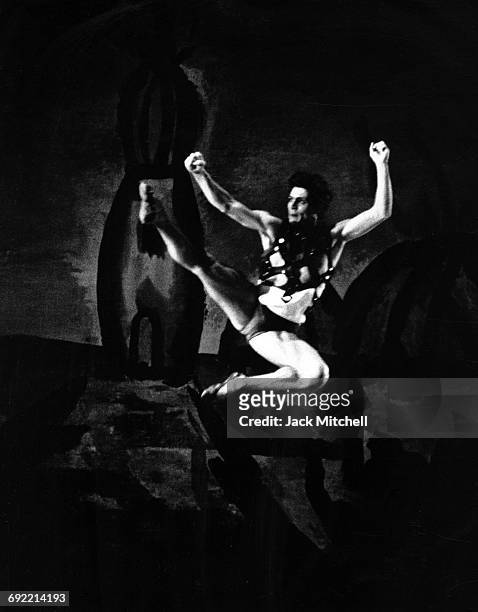 New York City Ballet dancer Edward Villella in "Prodigal Son" in 1966.
