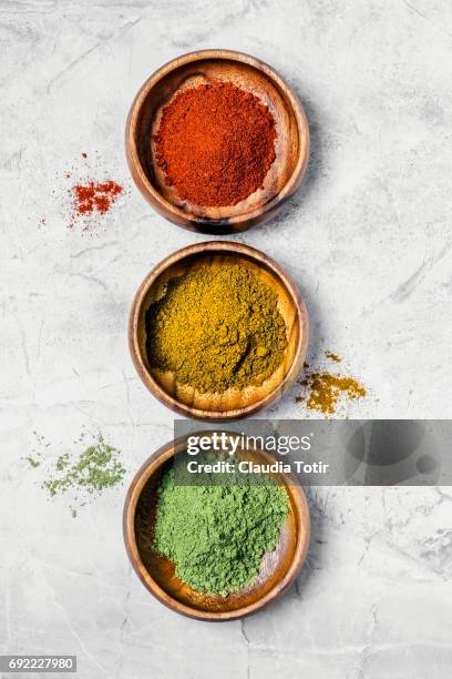 spices - powder tea stock pictures, royalty-free photos & images