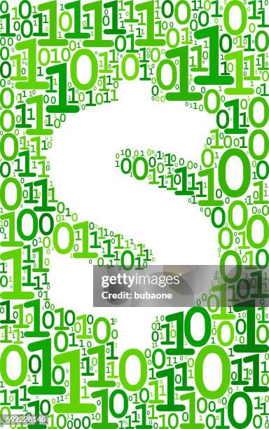 dollar binary code zero one vector icons background - zero dollars stock illustrations