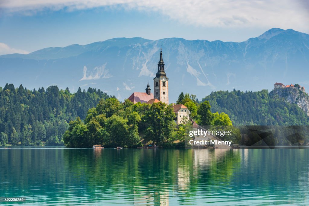 Lake Bled Santa Maria Church Slovenia
