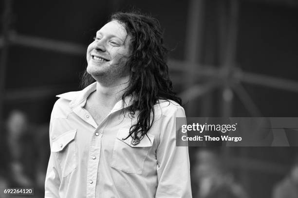 Mario Cuomo of The Orwells performs onstage during the 2017 Governors Ball Music Festival - Day 3 at Randall's Island on June 4, 2017 in New York...