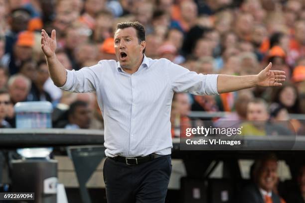 Coach Marc Wilmots of Ivory Coastduring the friendly match between The Netherlands and Ivory Coast at the Kuip on June 4, 2017 in Rotterdam, The...