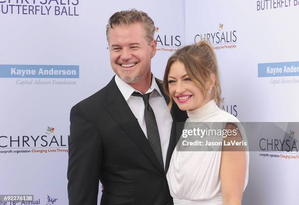 Actor Eric Dane and actress Rebecca Gayheart attend the 16th annual Chrysalis Butterfly Ball on June 3, 2017 in Brentwood, California.
