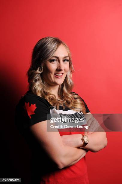 Melissa Lotholz poses for a portrait during the Canadian Olympic Committee Portrait Shoot on June 4, 2017 in Calgary, Alberta, Canada.