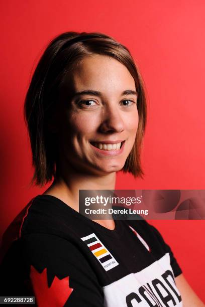 Kimberley McRae poses for a portrait during the Canadian Olympic Committee Portrait Shoot on June 4, 2017 in Calgary, Alberta, Canada.