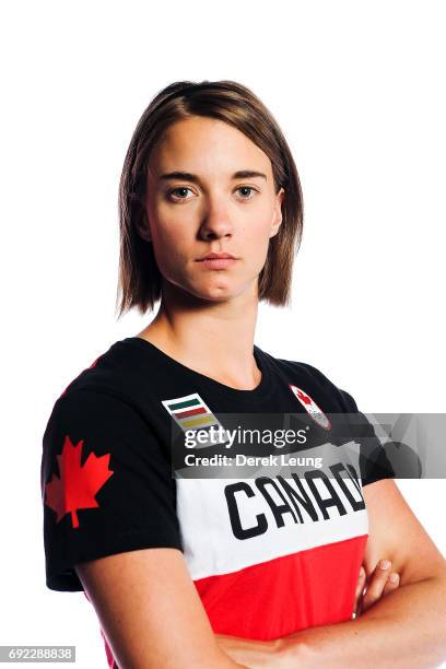 Kimberley McRae poses for a portrait during the Canadian Olympic Committee Portrait Shoot on June 4, 2017 in Calgary, Alberta, Canada.