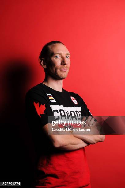 Ted-Jan Bloemen poses for a portrait during the Canadian Olympic Committee Portrait Shoot on June 4, 2017 in Calgary, Alberta, Canada.