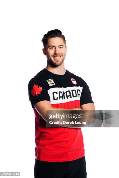 Tristan Walker poses for a portrait during the Canadian Olympic Committee Portrait Shoot on June 4, 2017 in Calgary, Alberta, Canada.