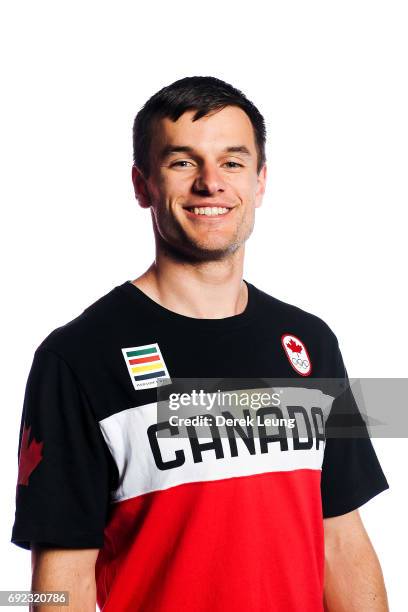 Justin Snith poses for a portrait during the Canadian Olympic Committee Portrait Shoot on June 4, 2017 in Calgary, Alberta, Canada.