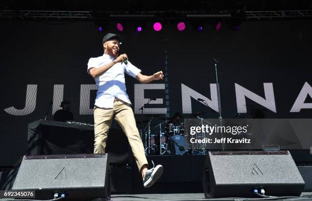 Recording artist Jidenna performs onstage at the Colossal Stage during Colossal Clusterfest at Civic Center Plaza and The Bill Graham Civic...