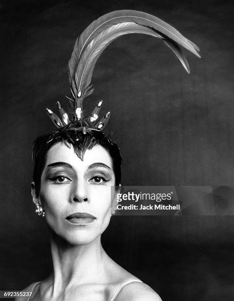 New York City Ballet dancer Maria Tallchief in "Firebird", 1963.