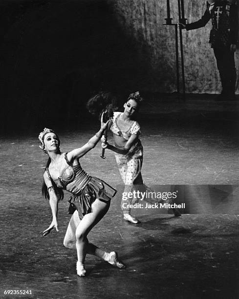 Marnee Morris and Colleen Neary in New York City Ballet's production of George Balanchine's "Don Quixote" in 1963.