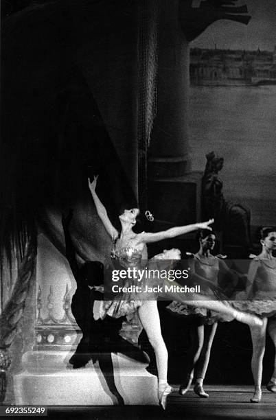 New York City Ballet dancer Patricia McBride in "Ballet Imperial", 1963.