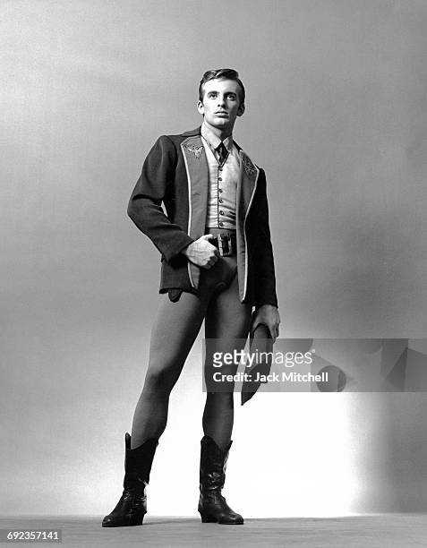 American Ballet Theatre dancer Joseph Carow in "Billy the Kid", 1966.