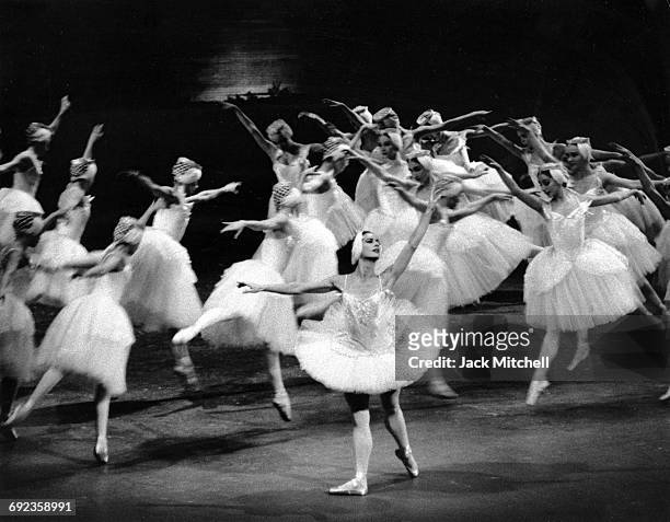 American Ballet Theatre dancer Lupe Serrano in "Swan Lake" in 1966.