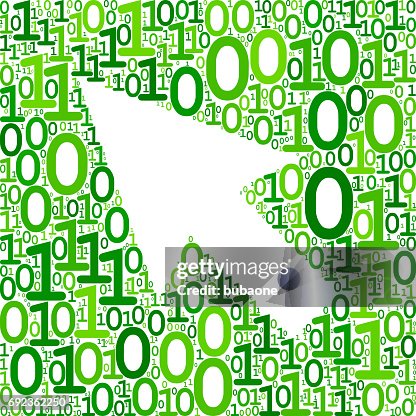 Mouse Pointer Binary Code Zero One Vector Icons Background Mouse Pointer Binary Code Zero One Vector Icons Background