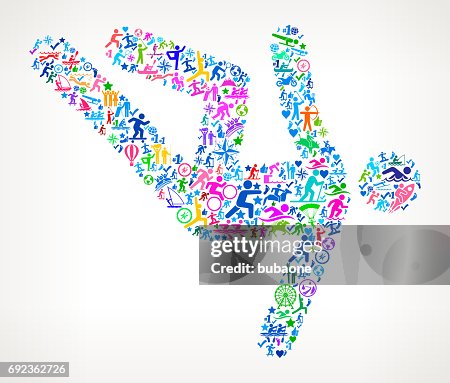 男人墜入積極的生活方式向量圖示模式 男人墜入積極的生活方式向量圖示模式