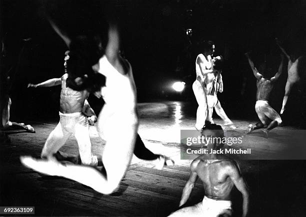 Harkness Ballet dancer Dennis Wayne in "Time Out of Mind" in 1966.