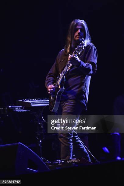 Adam Jones of Tool performs onstage during the 2017 Governors Ball Music Festival - Day 3 at Randall's Island on June 4, 2017 in New York City.