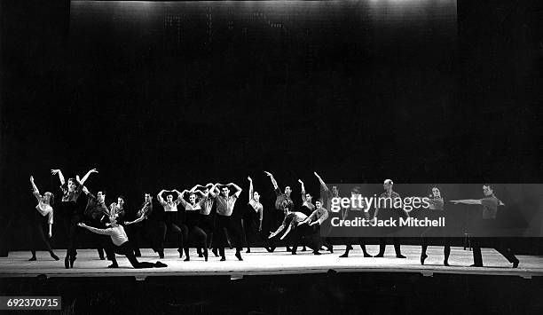 The American Ballet Theatre cast rehearses Dave Brubeck's "Points of Jazz" in 1961.