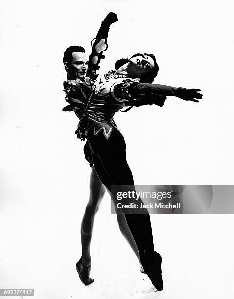 American Ballet Theatre dancers Scott Douglas and Lupe Serrano in "The Combat", 1961.