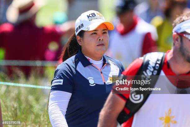 Inbee Park of Korea during the first round of the LPGA Shoprite Classic on June 02 at Stockton Seaview Hotel and Golf Club in Galloway, NJ.