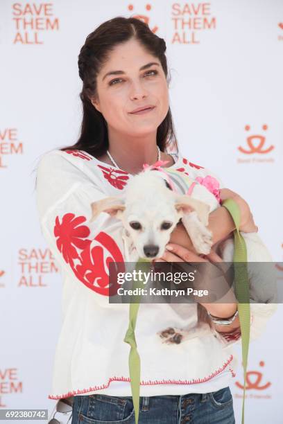 Selma Blair arrives at the Best Friends Animal Society's NKLA Super Adoption at Warner Park on June 4, 2017 in Woodland Hills, California.
