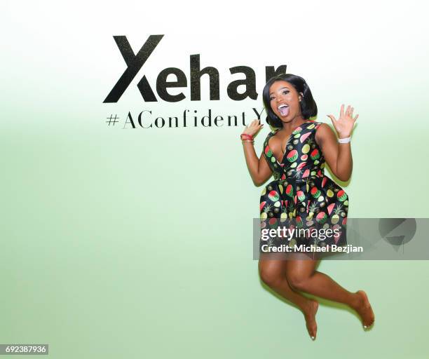 Toni Olaoye @toniolaoye1 #xeharhairstyle Xehar Launches #AConfidentYou Curvy Line Competition on June 3, 2017 in Los Angeles, California. Winner gets...