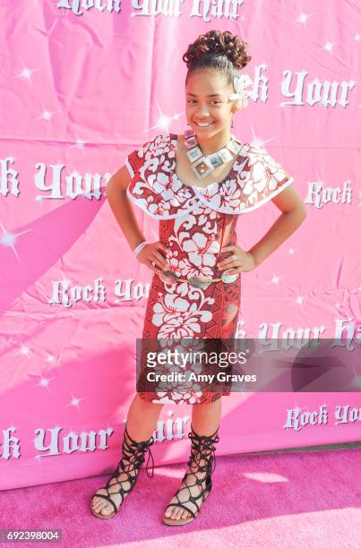 Nancy Fifita attends Rock Your Hair Presents "Rock Your Summer" Party and Concert on June 3, 2017 in Los Angeles, California.